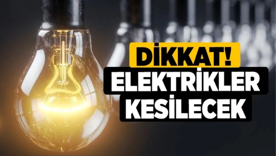 Aydın’da elektrikler kesilecek..