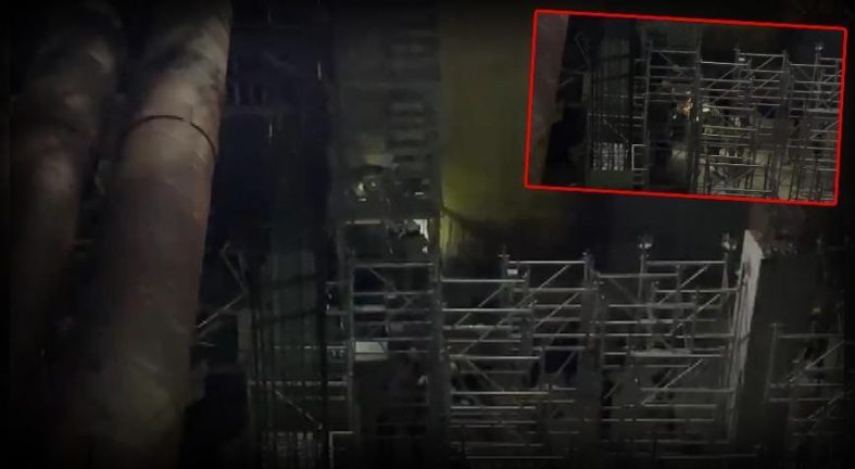 Beyoğlu'nda metro inşaatında iskele çöktü! Arama kurtarma çalışmaları sürüyor