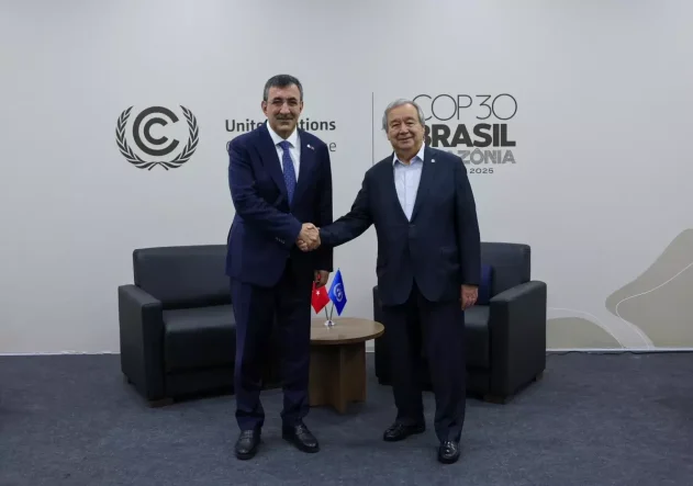 Cevdet Yılmaz, BM Genel Sekreteri Antonio Guterres ile Görüştü