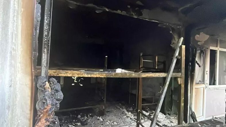 Kocaeli'de işçilerin kaldığı binada çıkan yangın söndürüldü