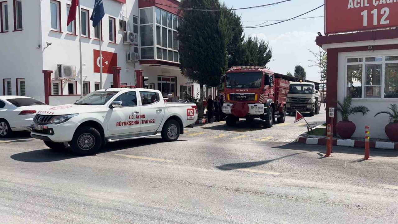 Aydın BŞB İtfaiyesi Çanakkale yangınına müdahale için yola çıktı