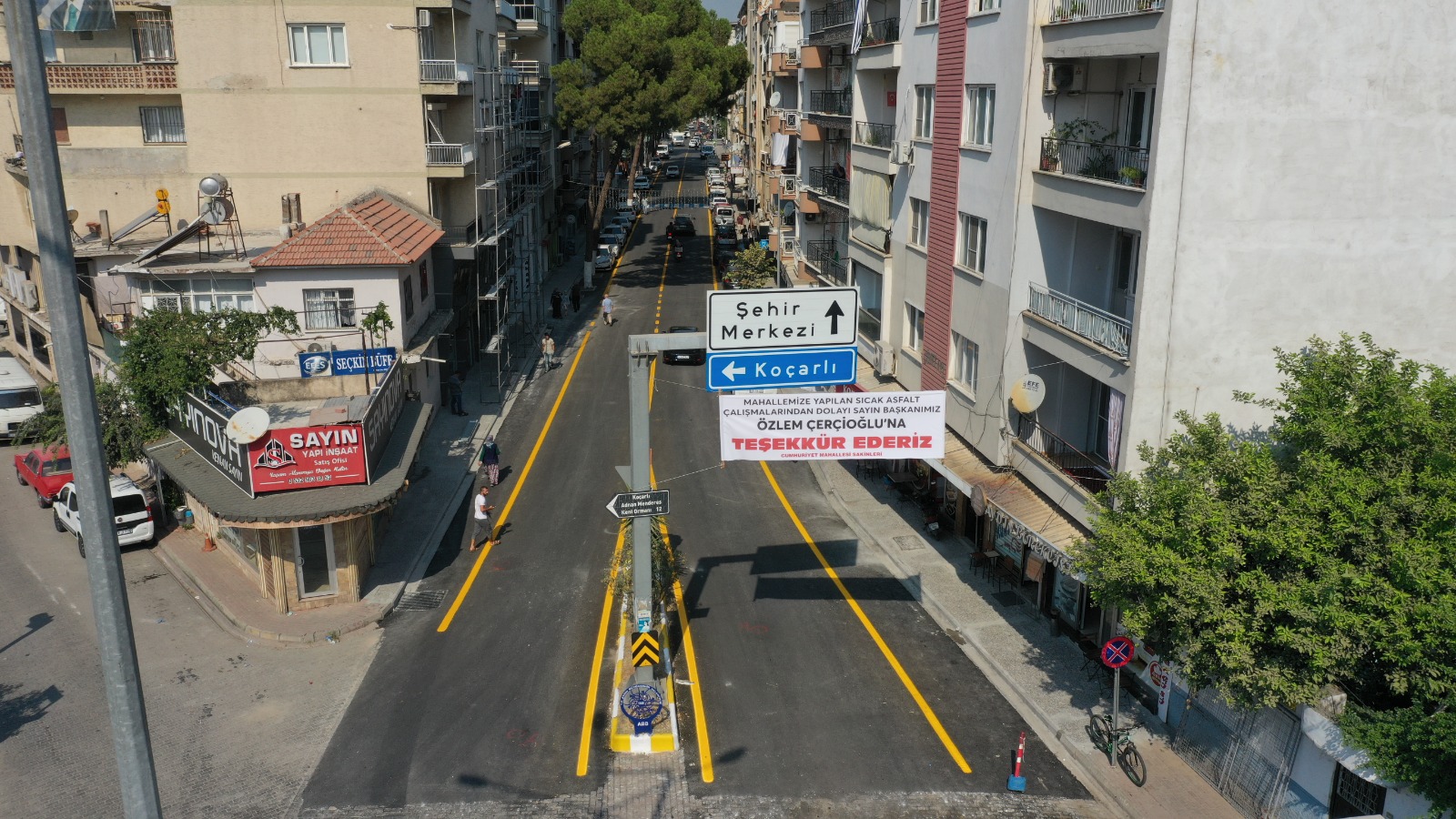 AYDIN BÜYÜKŞEHİR BELEDİYESİ İNCİRLİOVA TÜRKAN SAYLAN CADDESİ’Nİ YENİLEDİ