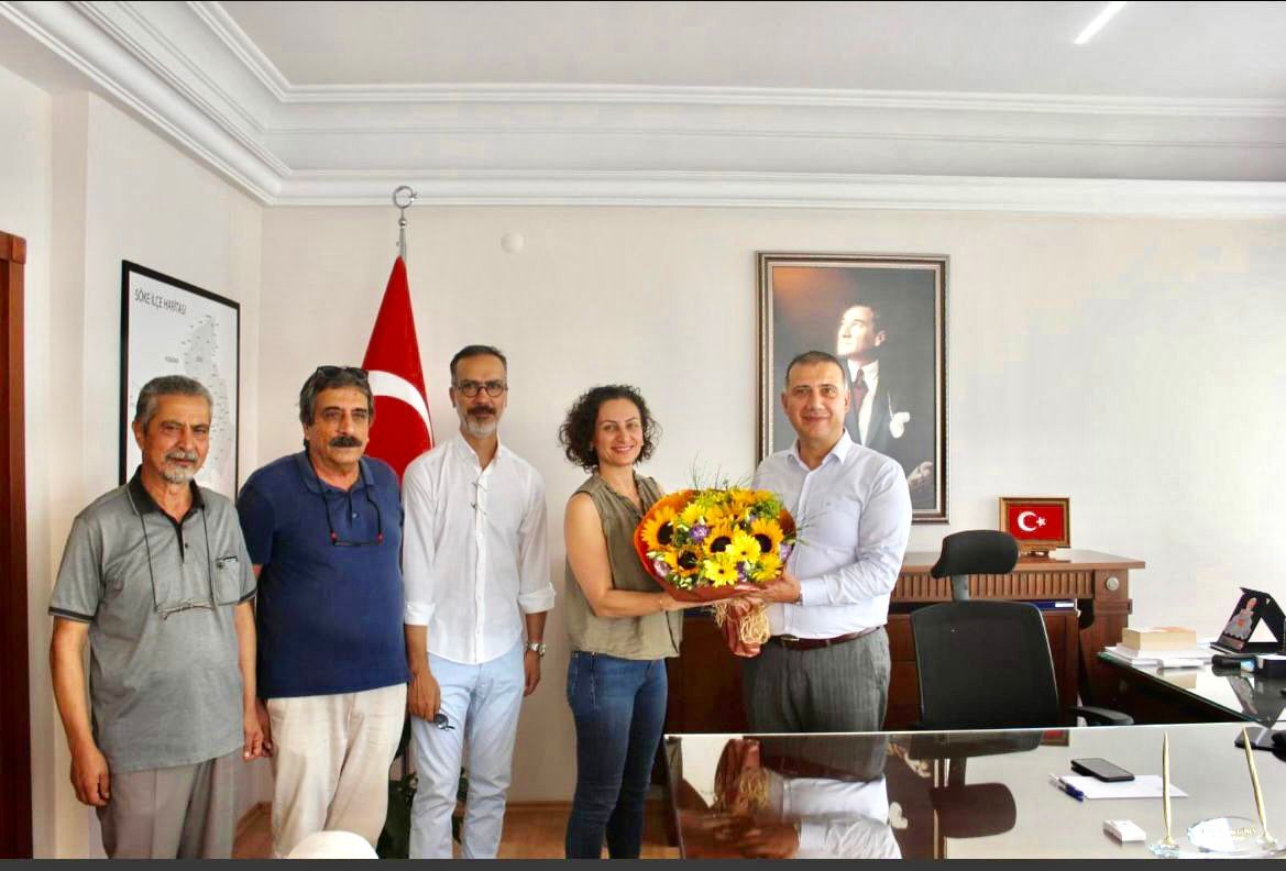 CHP’li Özcan ve yönetiminden Kaymakam Güney’e ziyaret
