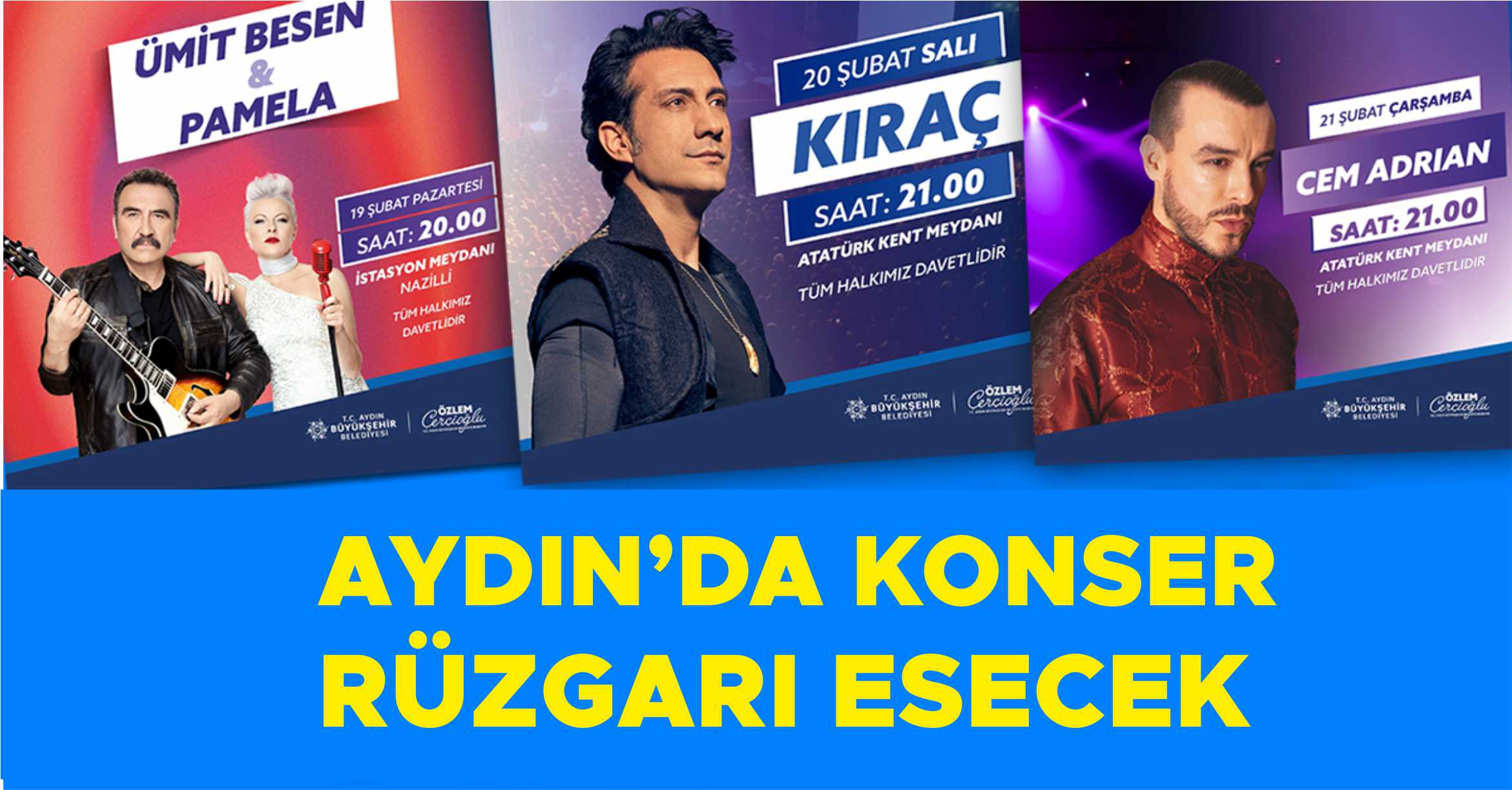 AYDIN’DA KONSER RÜZGARI ESECEK