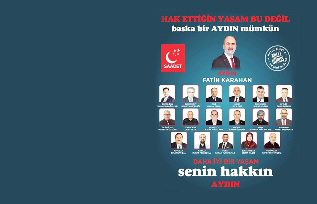 Aydın Saadet Partisi adayları sahaya indi