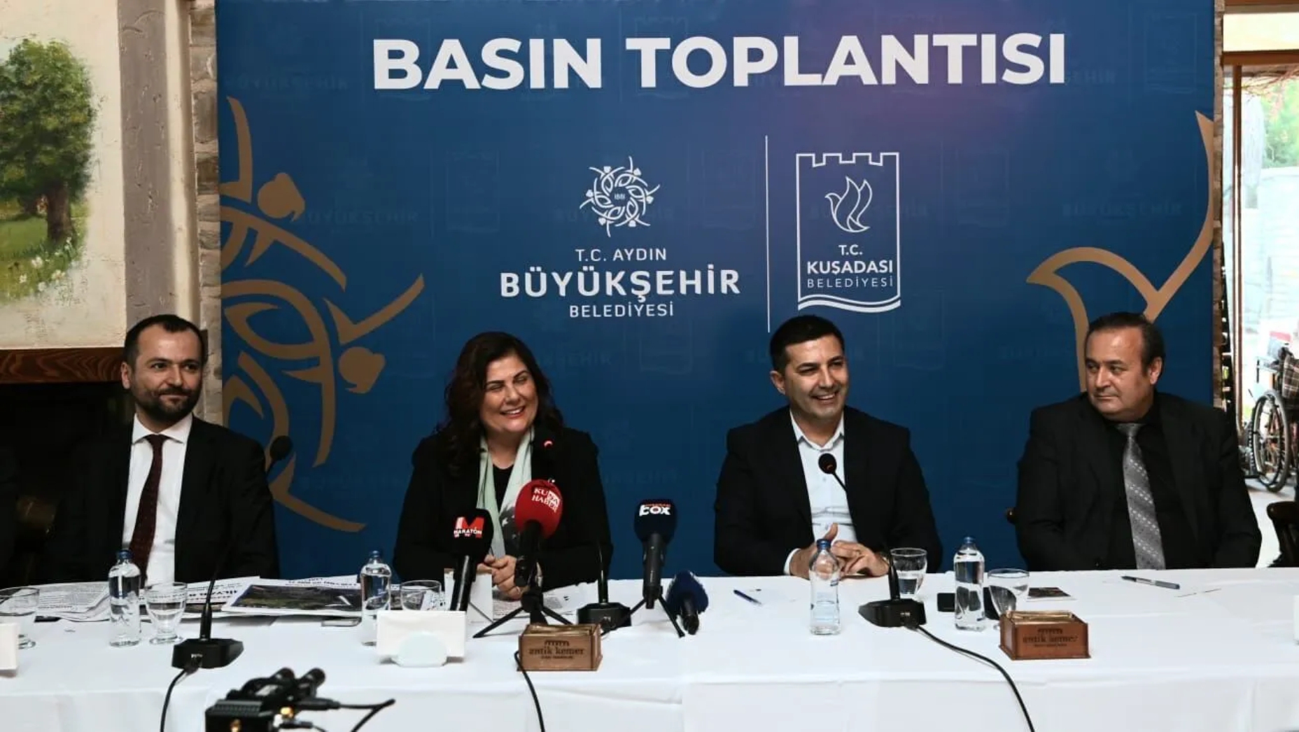 Başkan Çerçioğlu ve Başkan Günel Kuşadası’nda basın mensuplarını ağırladı