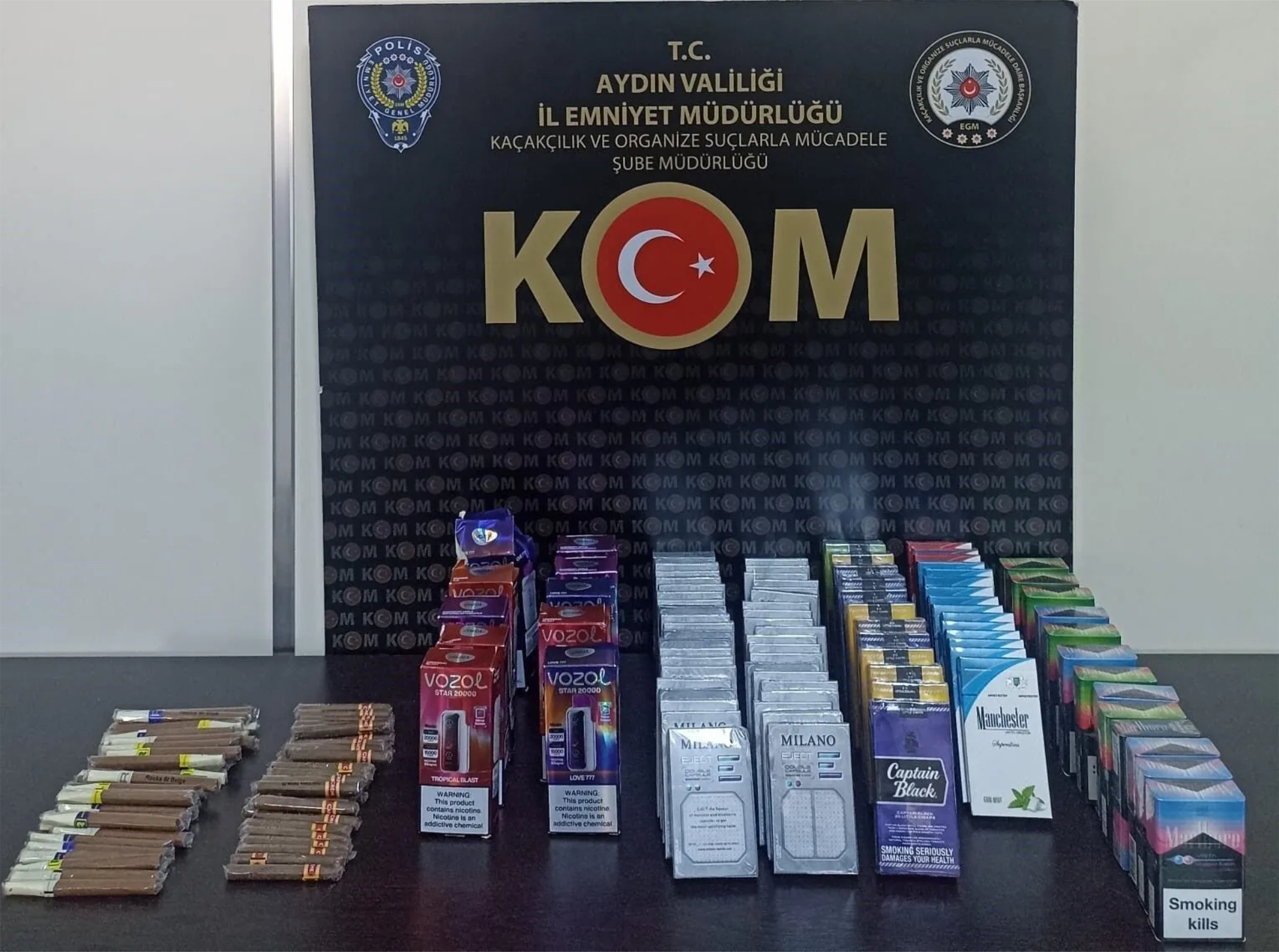 Aydın’da kaçak sigara operasyonu