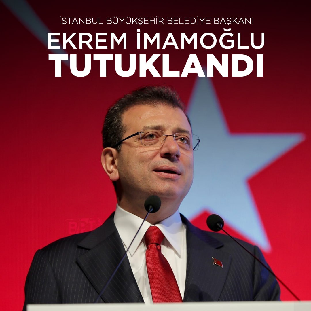 Son Dakika… İBB Başkanı Ekrem İmamoğlu tutuklandı!