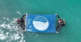 Ceneviz Kalesi Plajına mavi bayrak
