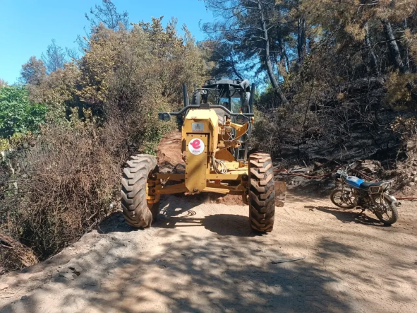 Efeler’de Yangının İzleri Siliniyor