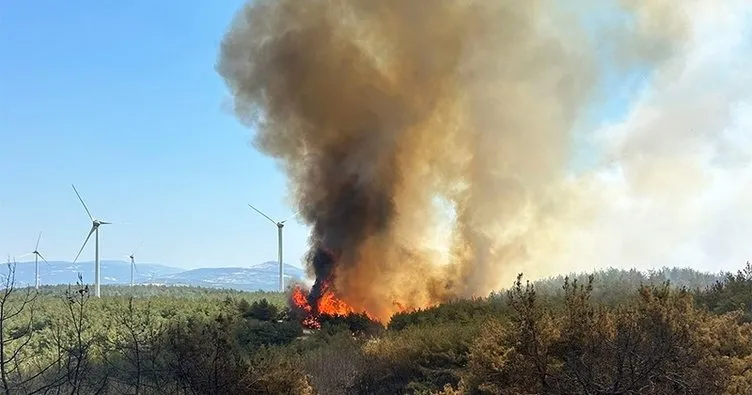 Şarköy’de yangın hava kararmadan kontrol altına alınmaya çalışılıyor