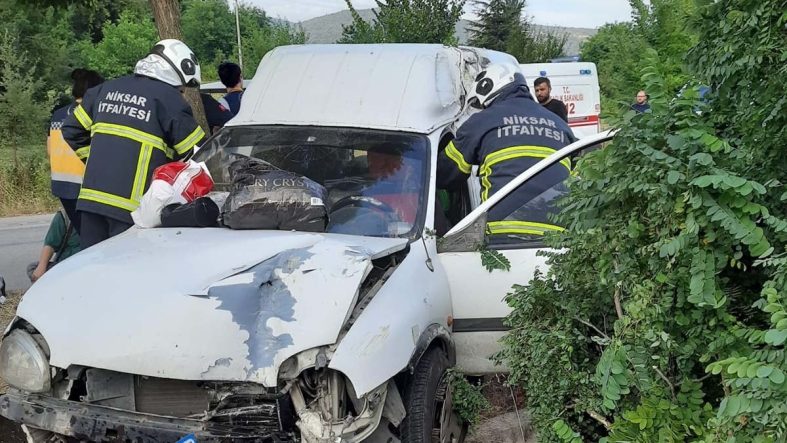 Tokat’ta kaza: 4 kişi yaralandı
