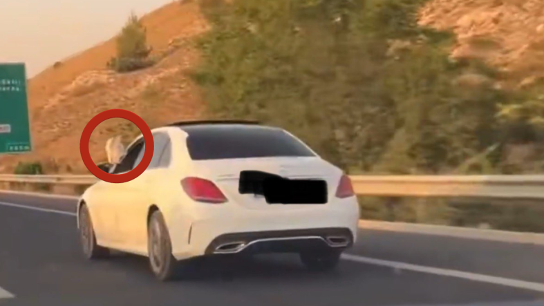 Ayakları dışarıda araç kullanan kişi başsavcı çıktı