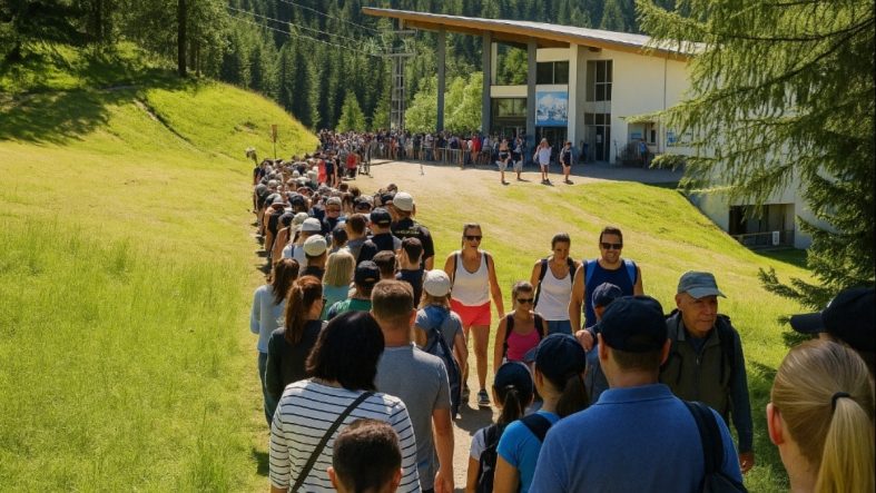 Köyde aşırı turizm krizi: Patikaya turnike geldi