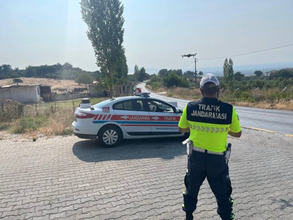 Söke’de Havadan Trafik Denetimi: 335 Araç Kontrol Edildi
