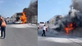 Sultangazi’de servis alev aldı