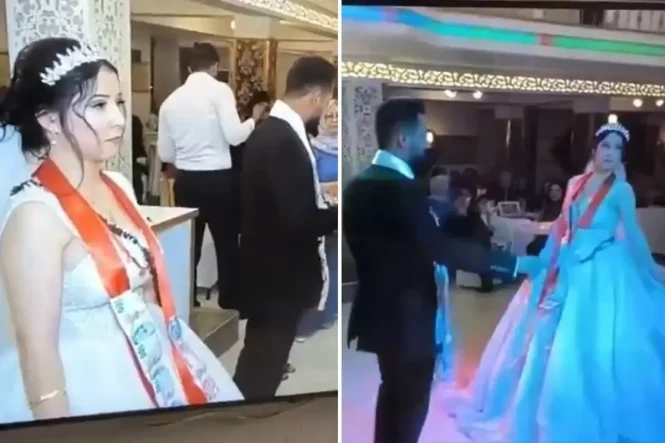 Düğününden görüntü paylaşan gelin isyan etti: Eşimin ailesi çok yobazmış