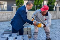 BAŞKAN YETİŞKİN TEPECİK MAHALLESİ’NDE YAPILAN ÇALIŞMALARI YERİNDE İNCELEDİ
