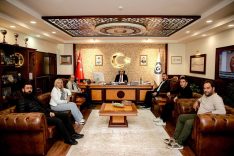 Aydın Büyükşehir Gazeteciler Cemiyeti Rektör Kent’i ziyaret etti! Ortak çalışma alanları değerlendirildi