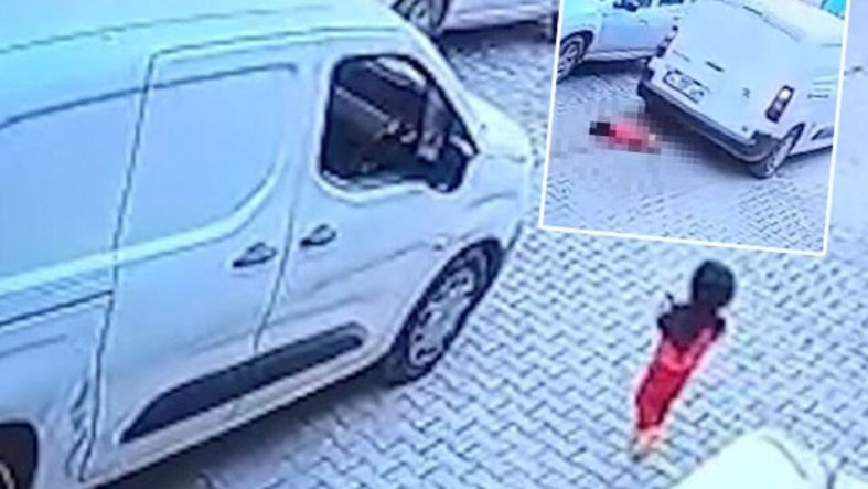 Kargo aracı 2 yaşındaki Leyla'nın ölümüne sebep oldu!