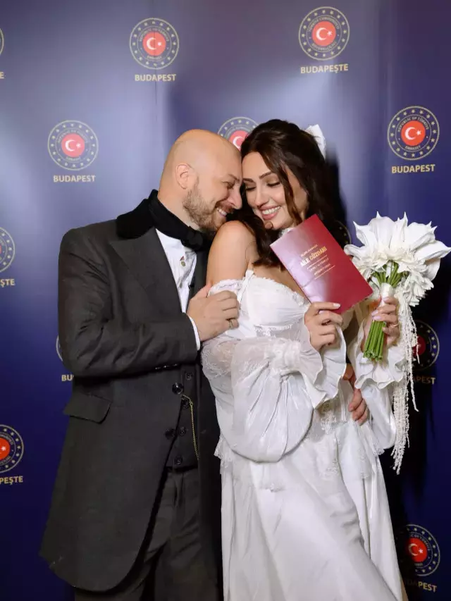 Ünlü oyuncu Budapeşte'de dünya evine girdi